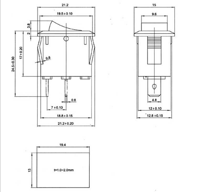 Công tắc 2 chân